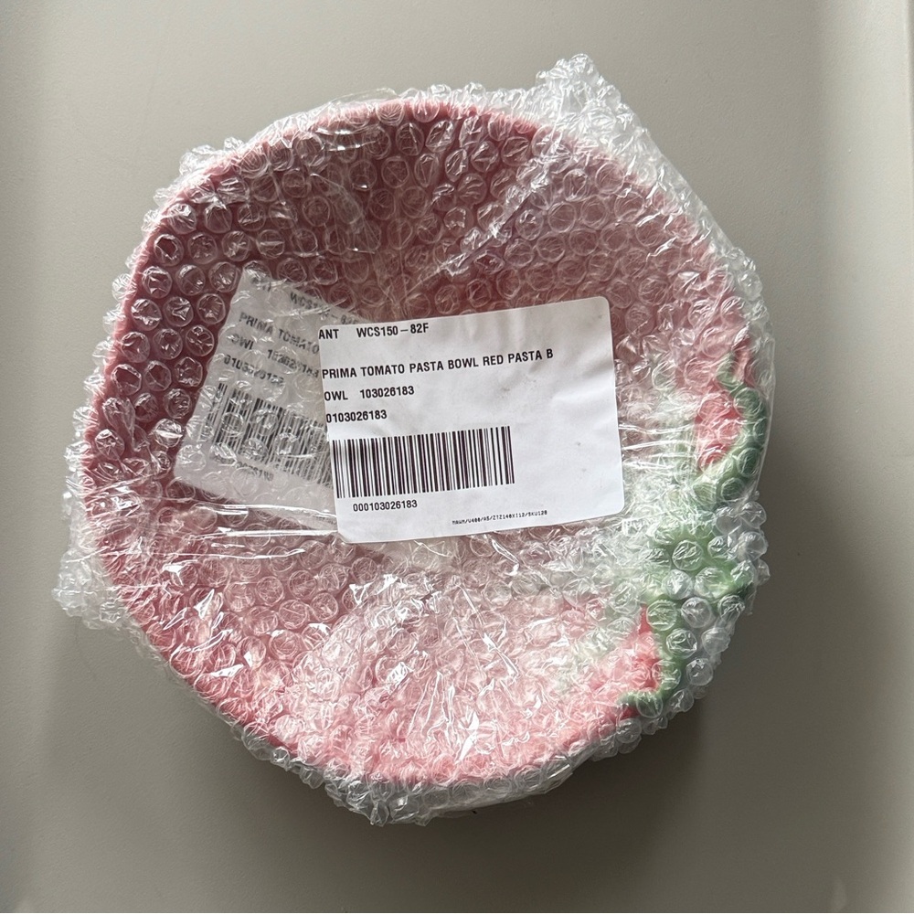 NWT Anthropologie Tomato Dolomite Pasta Bowl - Picture 4 of 5